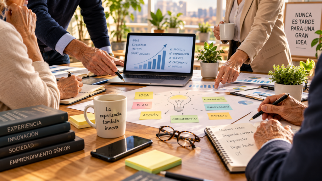 El 9,9% de los mayores de 55 años emprende y sus negocios resisten más